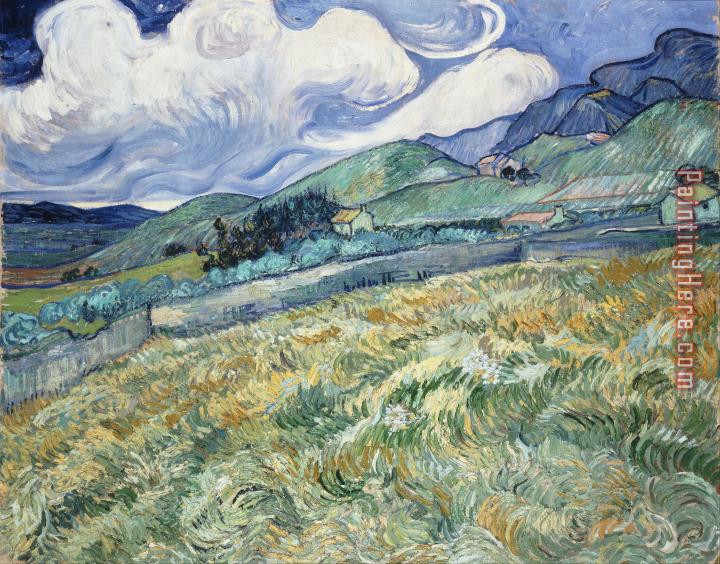 Vincent van Gogh Landscape From Saint-remy